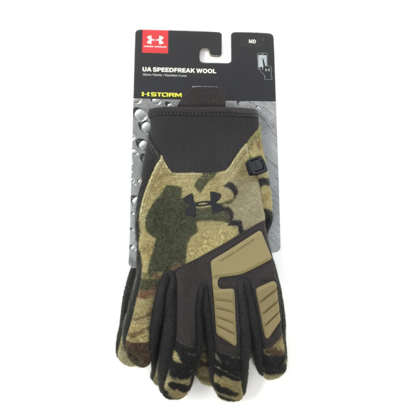 Under Armour UA SpeedFreak Wool Camo Gloves Size M - Picture 2 of 3